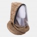 Unisex Detachable Keep Warm Dustproof Zipper Neck Protection Knitted Face Mask Scarf