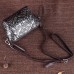 Women Genuine Leather Retro Handwork Knurling Sling Crossbody Shoulder Bag