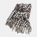 Women Artificial Cashmere Colorful Lattice Woven Tassel Fashion Warmth Shawl Scarf