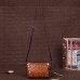 Women Genuine Leather Retro Handwork Knurling Sling Crossbody Shoulder Bag