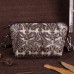 Women Genuine Leather Retro Handwork Knurling Sling Crossbody Shoulder Bag