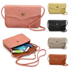 Women Hasp Mini Shoulder Bags PU Leather Phone Bags Case Crossbody Bags