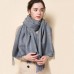 Smart Electric Heating Scarf 3 Gears Far Infrared Heating Graphene Ajustable Winter Warm USB Rechargeable Neckerchief Plush Collar For Women