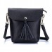 Genuine Leather Tassel Mini Shoulder Bags Vintage Hasp Crossbody Bags 5 5  Phone Bags