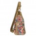 Canvas Retro National Floral Women Crossbody Bag Chest Sling Bag