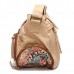 Canvas Tribal Flower Printing Multi  pockets Crossbody Bag Shoulder Bags For Women