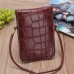 Women Crocodile Shoulder Bags Gilrs Mini Wallet Functional 6 5 Inch Phone