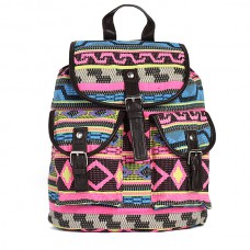 Retro Women Casual Print Canvas Backpack