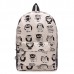 Unisex Canvas Printed Backpack