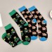 Women Cotton Funny Personality Pattern Halloween Universal Breathable Tube Socks