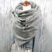 Women Plus Velvet Thickness Solid Floral Printing Pattern Fashion Casual Winter Outdoor Keep Warm Scarf Shawl