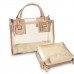 Transparent  Crystal Bag Celeb Tote Sandy Beach Bag Shoulder Handbag