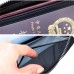 RFID Antimagnetic Genuine Leather 40 Card Slots Card Holder Passport Storage Bag