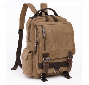 Women Men Canvas Chest Bag Travel Backpack School Bag