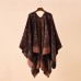 Women Artificial Cashmere Long Colored Grid Mixed  color Pattern Big Shawl