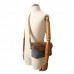 Vintage Genuine Leather Shoulder Bags Canvas Messenger Bags Shoulder Bags